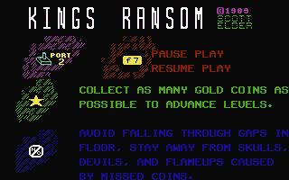 Kings Ransom Title Screen